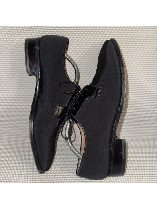 Santoni Earl III Black Grosgrain & Calfskin Dress Shoes Men’s Size 10.5 (UK 9.5) main image 8